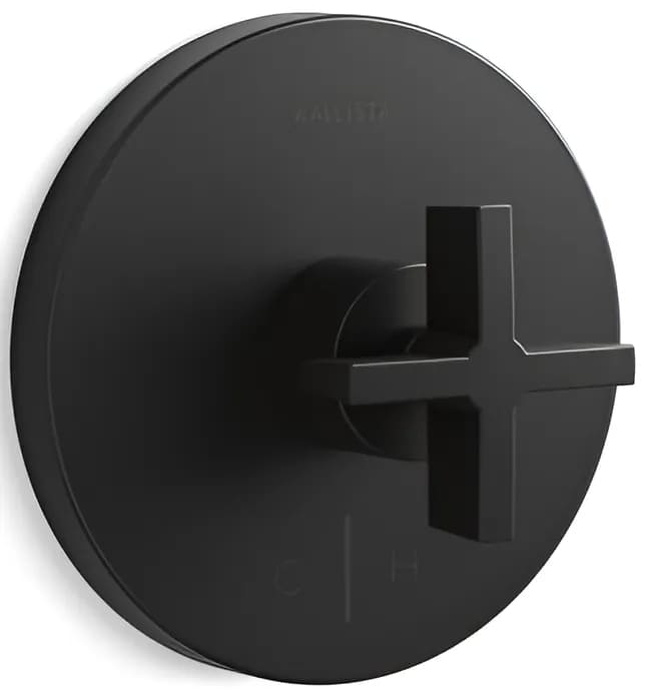 Mặt nạ điều chỉnh nhiệt độ sen tắm vàng Kallista P24421-CR-BAF