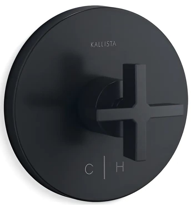 Mặt nạ điều chỉnh nhiệt độ sen tắm Nickel Kallista P24421-CR-BN