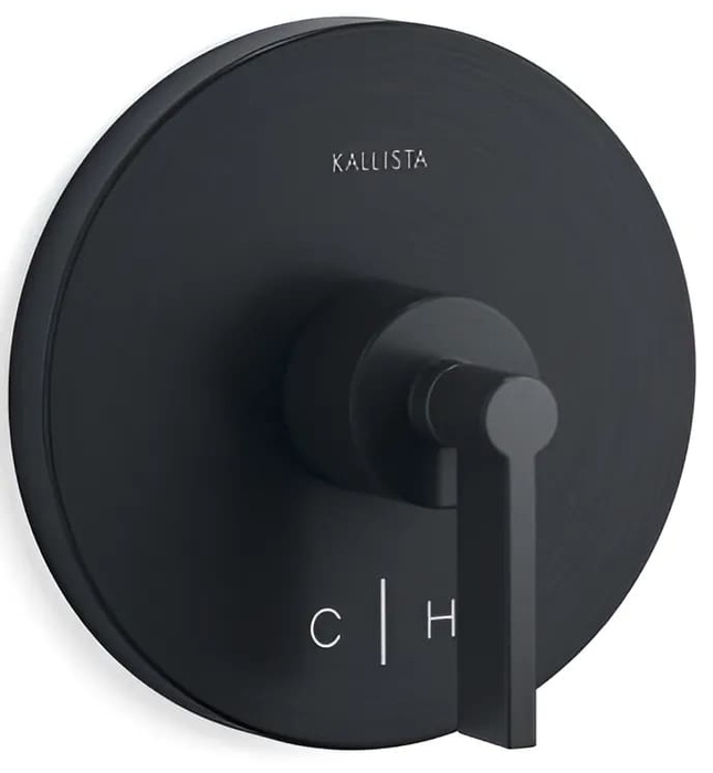 Mặt nạ điều chỉnh nhiệt độ sen tắm xanh đen Kallista P24421-LV-GN