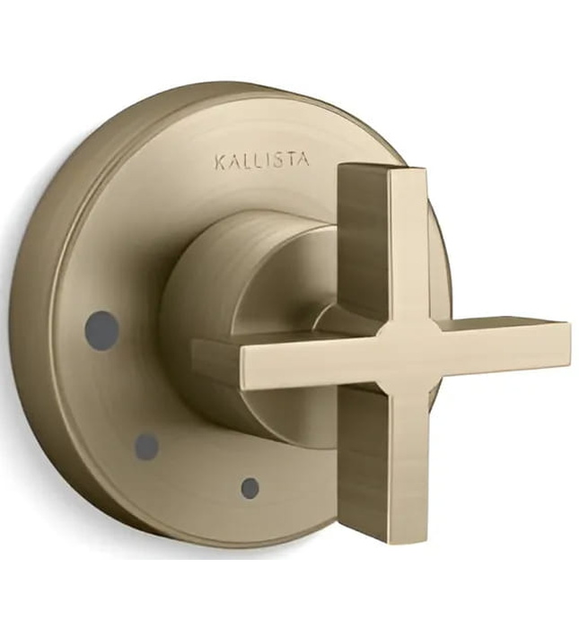 Mặt nạ điều khiển âm lượng sen tắm Nickel Kallista P24423-CR-SN