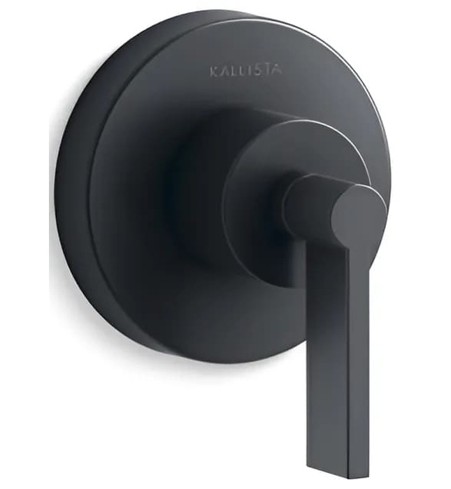 Mặt nạ điều khiển âm lượng sen tắm xanh đen Kallista P24423-LV-GN