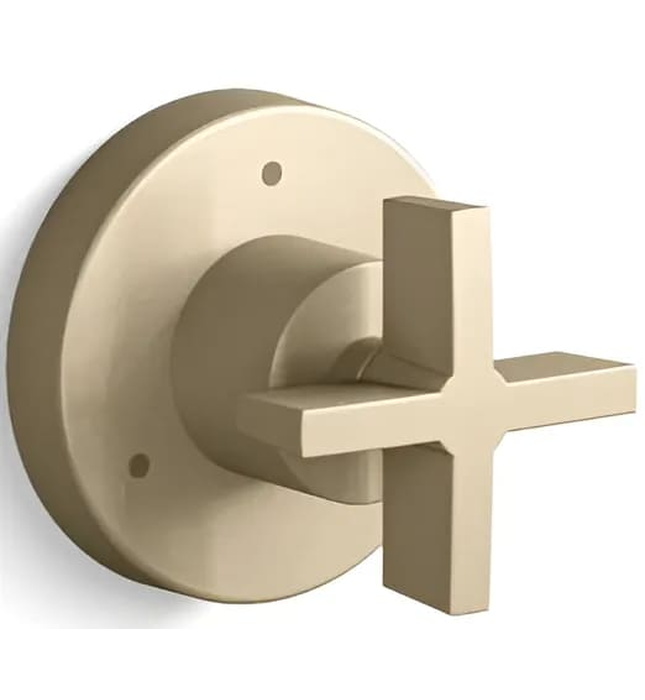 Mặt nạ chuyển đổi hướng dòng nước sen tắm xanh đen Kallista P24483-CR-GN