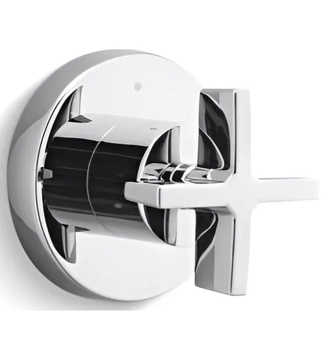 Mặt nạ chuyển đổi hướng dòng nước sen tắm xanh đen Kallista P24483-CR-GN