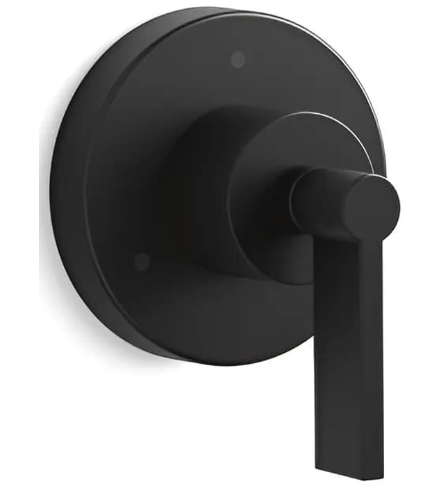 Mặt nạ chuyển đổi hướng dòng nước sen tắm đen Kallista P24483-LV-BL