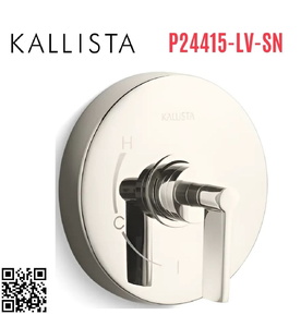 Van điều khiển đơn sen tắm Nickel Kallista P24415-LV-SN