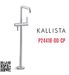 Vòi bồn tắm gắn sàn 1 lỗ nóng lạnh Chrome Kallista P24418-00-CP