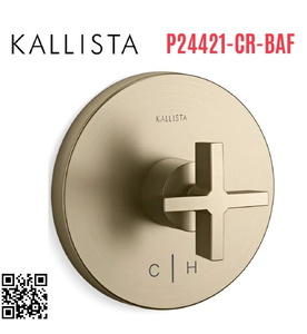 Van điều chỉnh nhiệt độ vàng Kallista P24421-CR-BAF