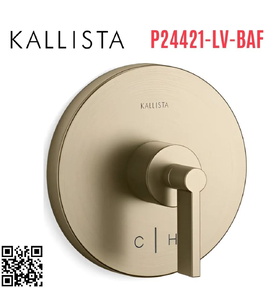 Van điều chỉnh nhiệt độ vàng Kallista P24421-LV-BAF