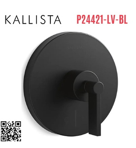 Van điều chỉnh nhiệt độ sen tắm đen Kallista P24421-LV-BL