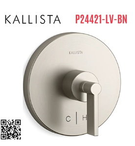Mặt nạ điều chỉnh nhiệt độ sen tắm Nickel Kallista P24421-LV-BN