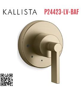 Van điều khiển âm lượng vàng Kallista P24423-LV-BAF