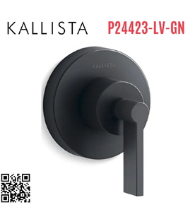 Mặt nạ điều khiển âm lượng sen tắm xanh đen Kallista P24423-LV-GN