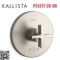 Mặt nạ điều chỉnh nhiệt độ sen tắm Nickel Kallista P24421-CR-BN