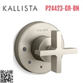 Mặt nạ điều khiển âm lượng sen tắm Nickel Kallista P24423-CR-BN