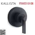 Mặt nạ điều khiển âm lượng sen tắm xanh đen Kallista P24423-LV-GN