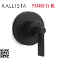 Mặt nạ chuyển đổi hướng dòng nước sen tắm đen Kallista P24483-LV-BL