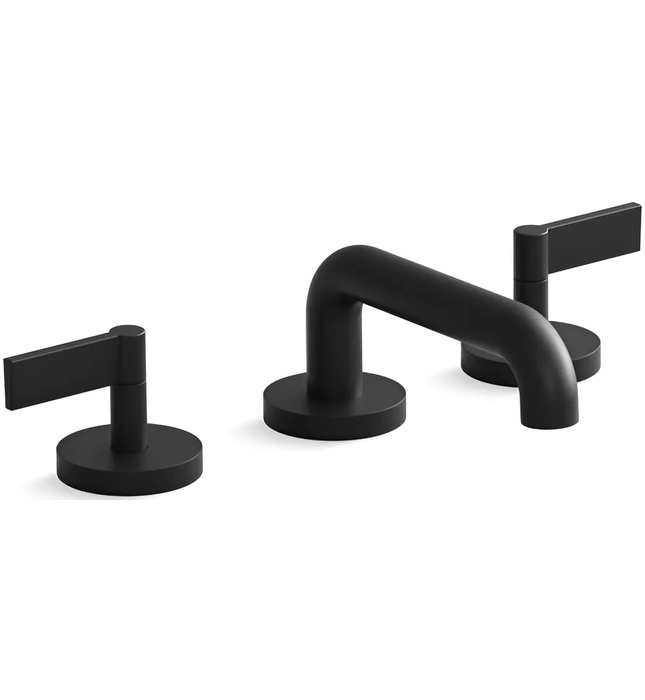 Vòi chậu rửa mặt 3 chân cổ thấp Nickel Kallista P24491-LV-BN