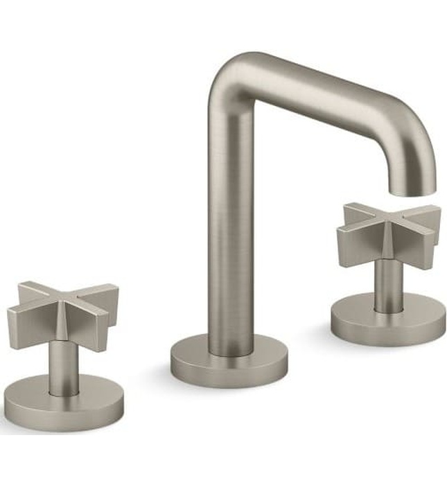 Vòi chậu rửa mặt 3 chân thân cao vàng Kallista P24492-CR-BAF