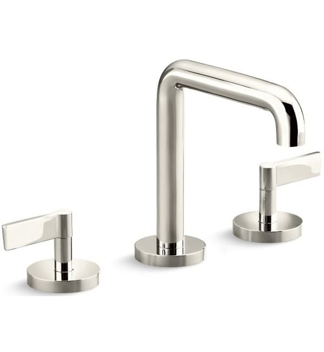 Vòi chậu rửa mặt 3 chân thân cao Nickel Kallista P24492-LV-BN