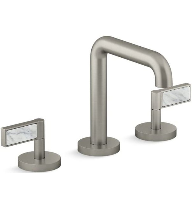 Vòi chậu rửa mặt 3 chân thân cao Nickel Kallista P24492-WC-BN