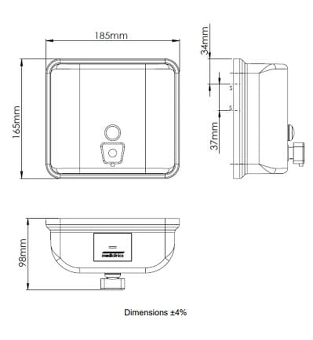 Hộp đựng xà phòng treo tường Mediclinics DJ0115C
