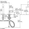 Vòi chậu rửa mặt 3 chân thân cao vàng Kallista P24492-NM-BAF