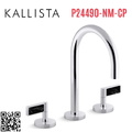 Vòi chậu rửa mặt 3 chân cổ ngỗng Chrome Kallista P24490-NM-CP