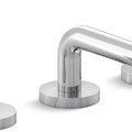 Vòi chậu rửa mặt 3 chân cổ thấp Nickel Kallista P24491-NM-BN
