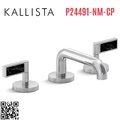 Vòi chậu rửa mặt 3 chân cổ thấp Chrome Kallista P24491-NM-CP