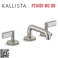 Vòi chậu rửa mặt 3 chân cổ thấp Nickel Kallista P24491-WC-BN