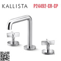 Vòi chậu rửa mặt 3 chân thân cao Chrome Kallista P24492-CR-CP