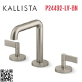 Vòi chậu rửa mặt 3 chân thân cao Nickel Kallista P24492-LV-BN