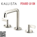 Vòi chậu rửa mặt 3 chân thân cao Nickel Kallista P24492-LV-SN