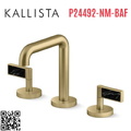 Vòi chậu rửa mặt 3 chân thân cao vàng Kallista P24492-NM-BAF