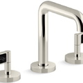 Vòi chậu rửa mặt 3 chân thân cao đen Kallista P24492-NM-BL
