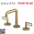 Vòi chậu rửa mặt 3 chân thân cao vàng Kallista P24492-WC-BAF