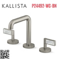 Vòi chậu rửa mặt 3 chân thân cao Nickel Kallista P24492-WC-BN