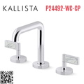 Vòi chậu rửa mặt 3 chân thân cao Chrome Kallista P24492-WC-CP