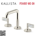 Vòi chậu rửa mặt 3 chân thân cao Nickel Kallista P24492-WC-SN