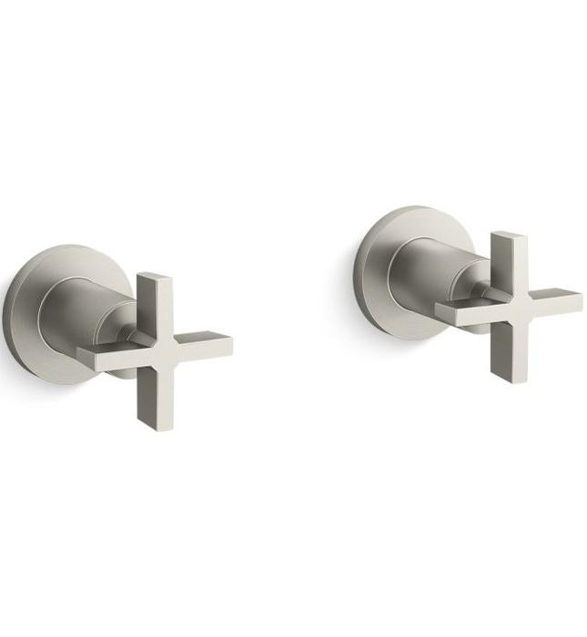 Tay cầm vòi bồn tắm âm tường màu Nickel Kallista P24508-CR-SN