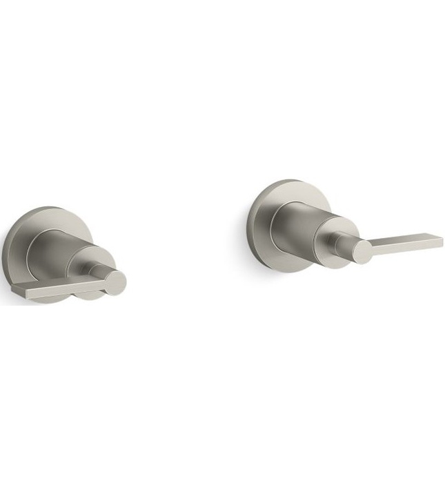 Tay cầm vòi bồn tắm âm tường màu vàng Kallista P24508-LV-BAF