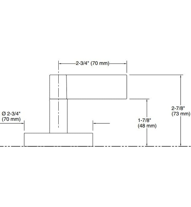 Tay gạt chuyển hướng gắn bồn xanh đen Kallista P24614-LV-GN
