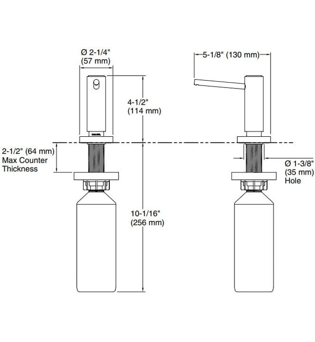 Lọ đựng xà phòng màu Chrome Kallista P25215-00-CP