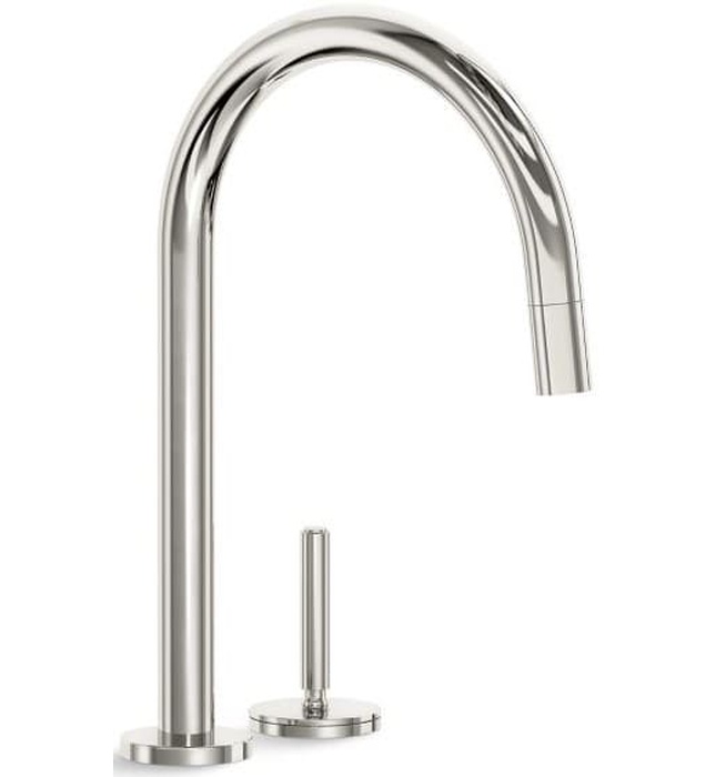 Vòi chậu rửa bát dây rút màu Nickel Kallista P25200-00-AD