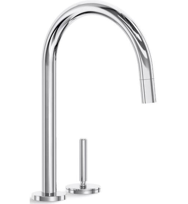 Vòi chậu rửa bát dây rút màu Nickel Kallista P25200-00-AD