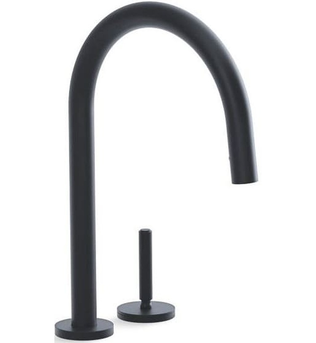 Vòi chậu rửa bát dây rút màu Nickel Kallista P25200-00-AG