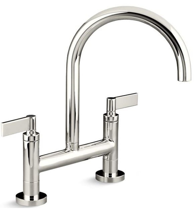 Vòi chậu rửa bát nóng lạnh Nickel Kallista P25202-LV-AD