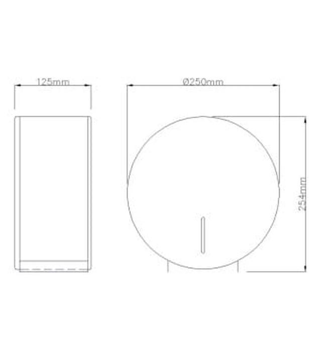 Lô treo giấy vệ sinh công nghiêp Ø230MM Mediclinics PR0783