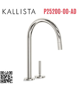 Vòi chậu rửa bát dây rút màu Nickel Kallista P25200-00-AD