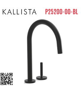 Vòi chậu rửa bát dây rút màu đen Kallista P25200-00-BL